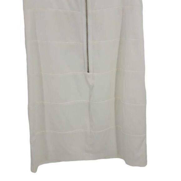 Bisou Bisou Dress White Bodycon Sleeveless Scoop Neck Mini Bachelorette 10 - Picture 7 of 8